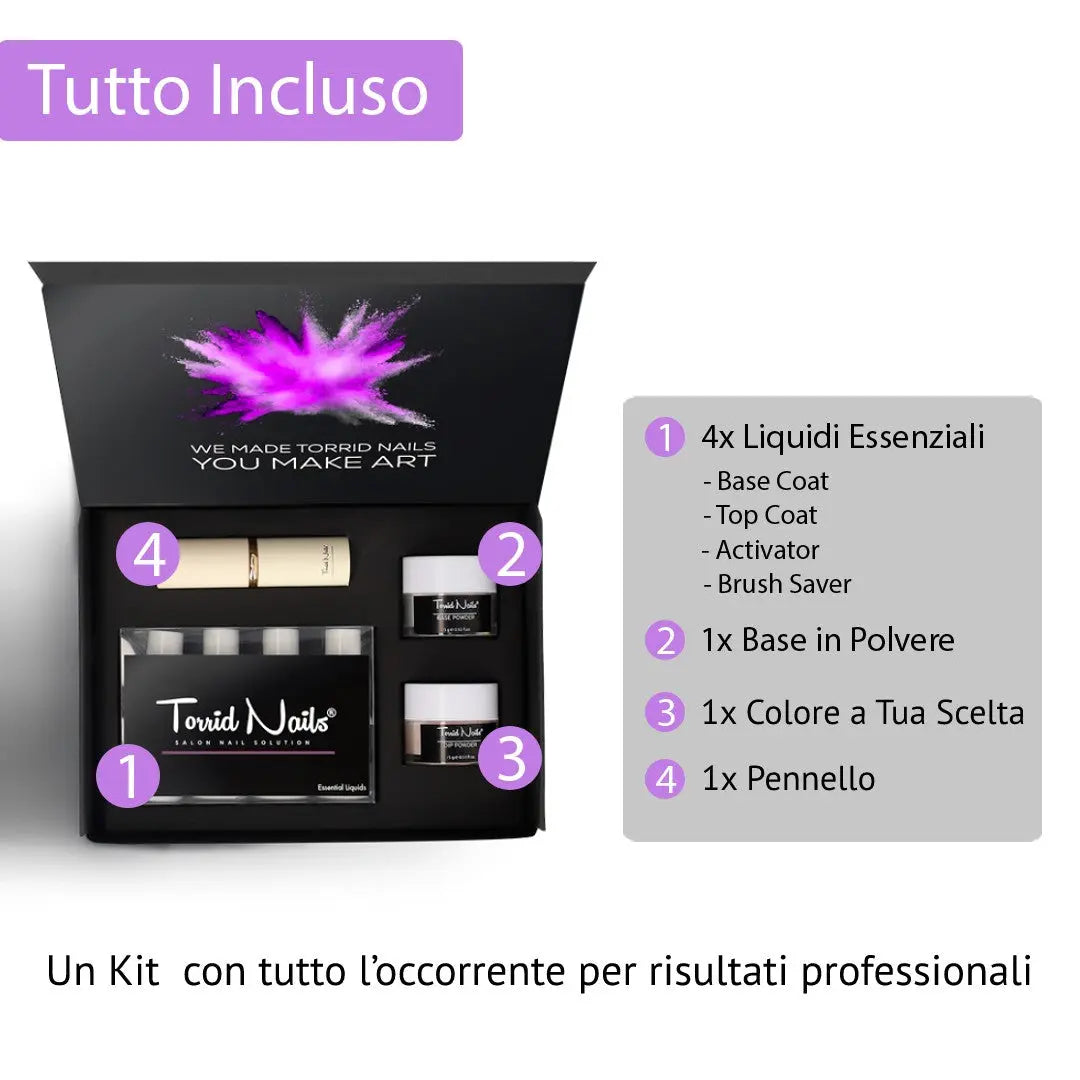 TorridNails® - Dip Powder Starter Kit con Rimozione Torrid Nails
